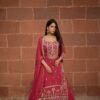 firebrick-lehenga