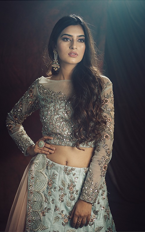 The Blue Lagoon Lehenga - Youngberry The Blue Lagoon Lehenga - Youngberry